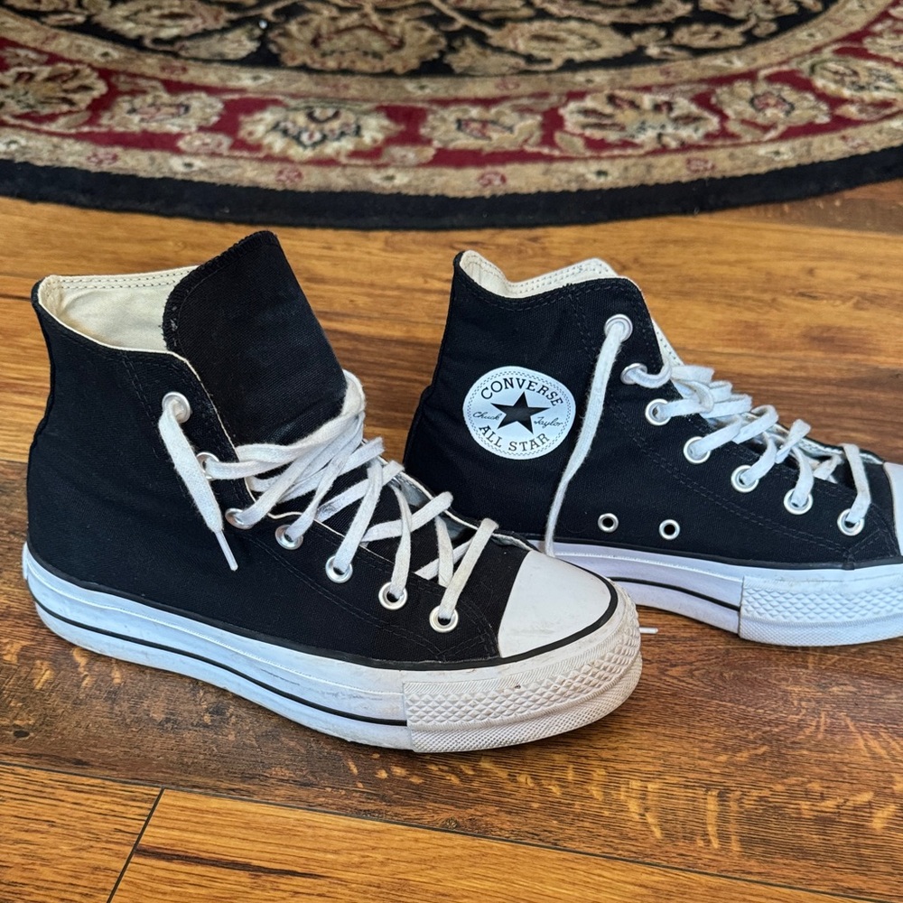 Converse Black and White High-Top Sneakers